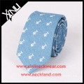 Amazing Handprinted Anchor Silk Cotton Jean Mens Neck Ties